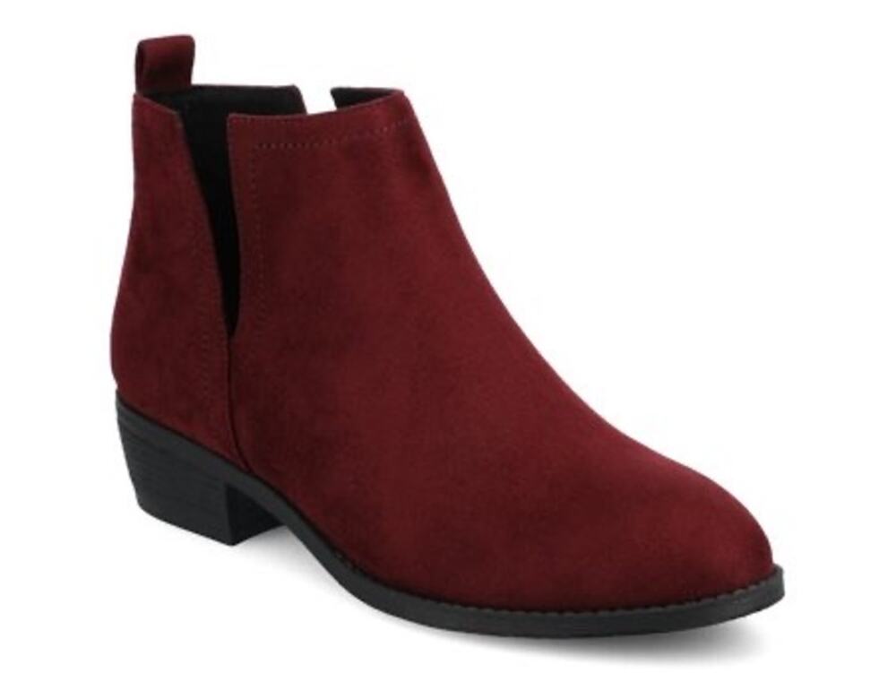 NEW! Journee Rimi Women's Ankle Boots Pull On Stacked Block Heel Booties US 11WD